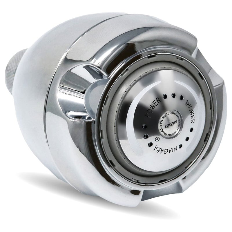 Niagara Conservation Earth Showerhead - Niagara Conservation | Energy & Water Saving Showerhead (1.75 GPM) High-Efficiency 3-Spray Chrome Fixed Shower Head (N2917CH) - Image 1